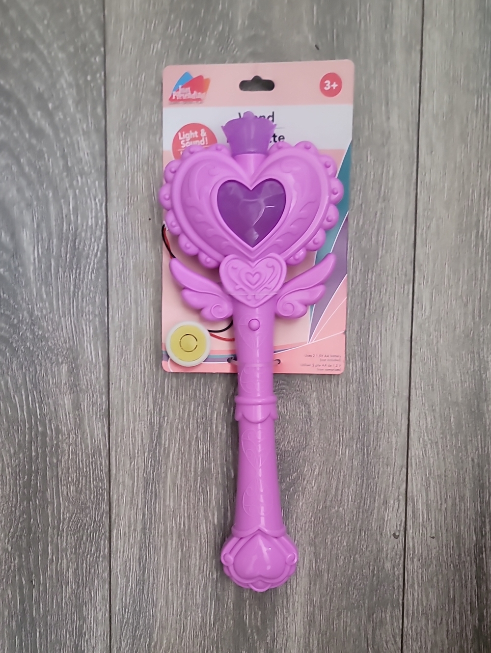 Kids Light-Up Heart Wand Toy - Purple